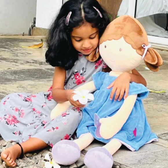 Tikiri Bonilla Collection XL Doll with Brown Hair/Blue & Purple Butterfly Dress - Picture 2 of 10